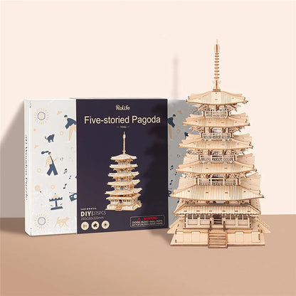 Puzzle 3D Pagode en Bois