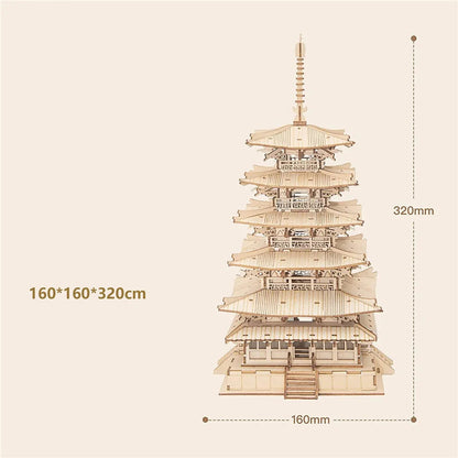Puzzle 3D Pagode en Bois