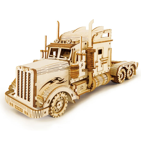 Puzzle 3D Camion Poids Lourd Américain | Kit Modélisme Bois