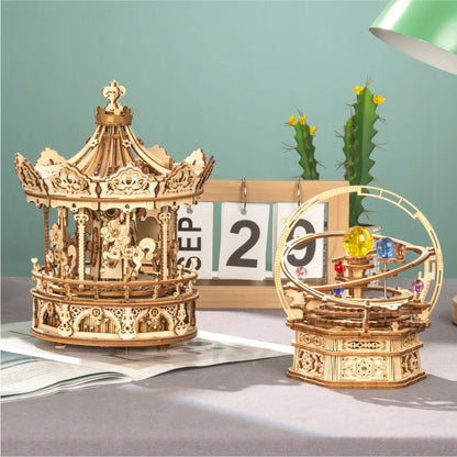 Puzzle 3D Carrousel | Manège Enfant | Boîte à Musique