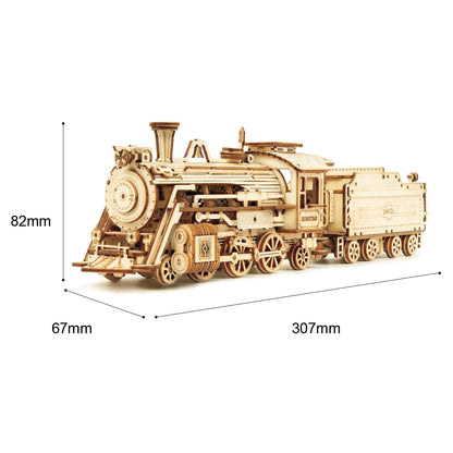 Train à Vapeur 1:80 | Kit Modélisme Bois | Puzzle 3D à Assembler