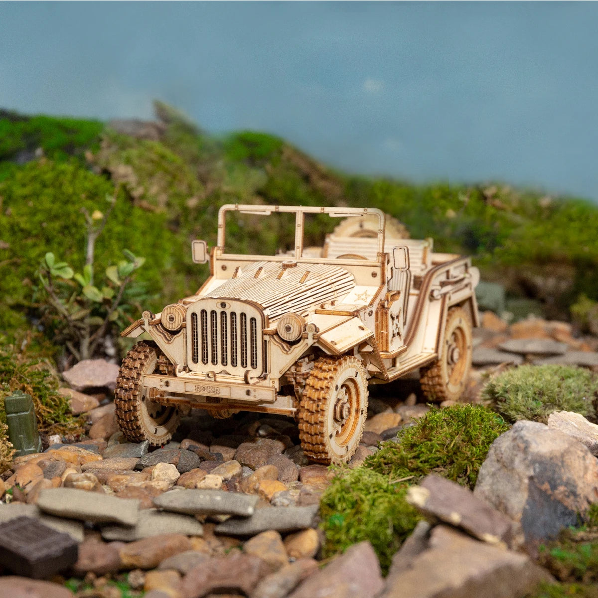 Puzzle 3D Voiture Désert | Kit Modélisme Bois | DIY
