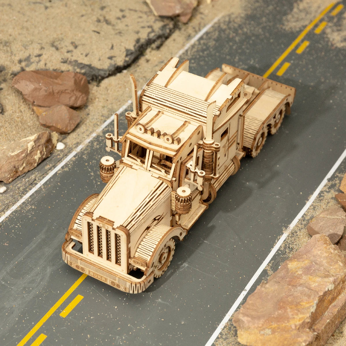 Puzzle 3D Camion Poids Lourd Américain | Kit Modélisme Bois