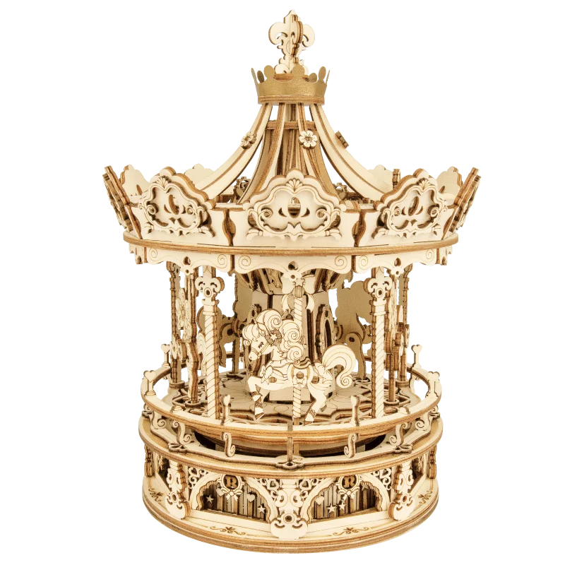 Puzzle 3D Carrousel | Manège Enfant | Boîte à Musique