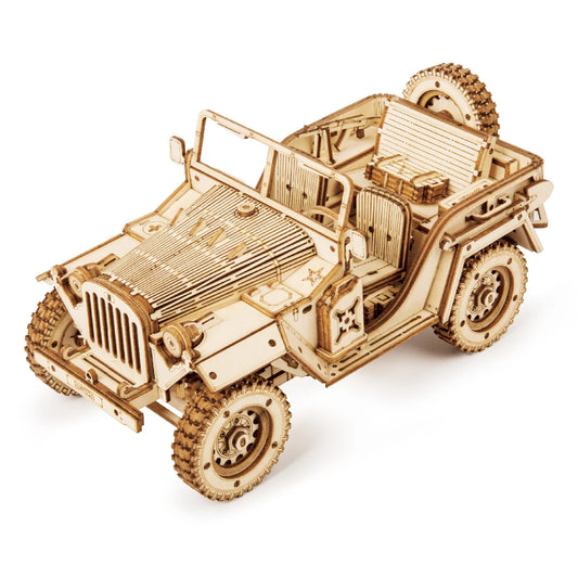 Puzzle 3D Voiture Désert | Kit Modélisme Bois | DIY