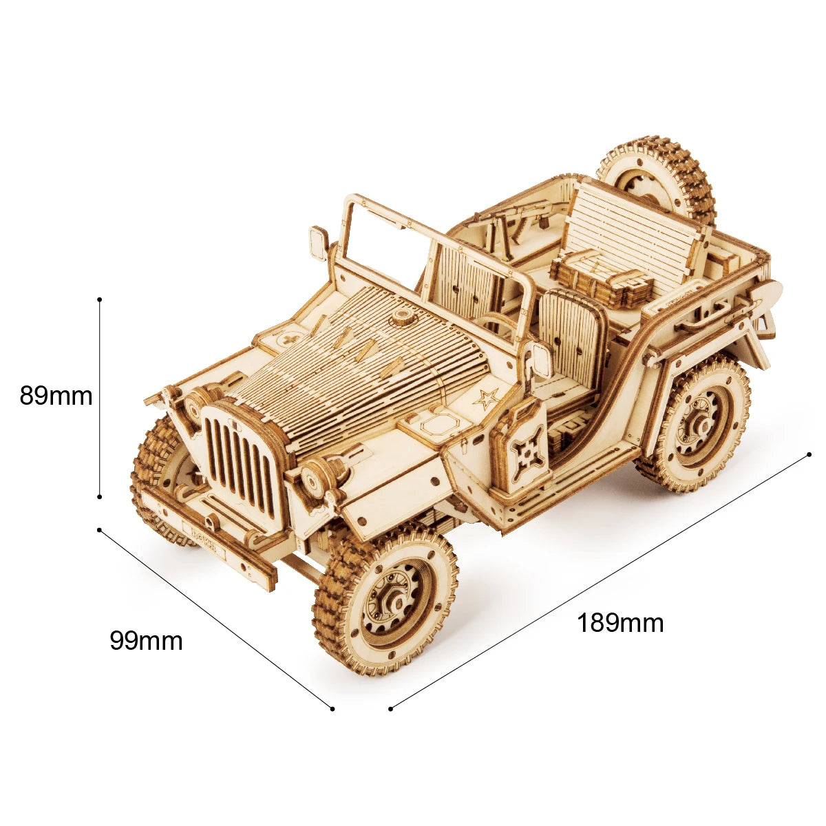 Puzzle 3D Voiture Désert | Kit Modélisme Bois | DIY