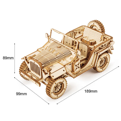 Puzzle 3D Voiture Désert | Kit Modélisme Bois | DIY