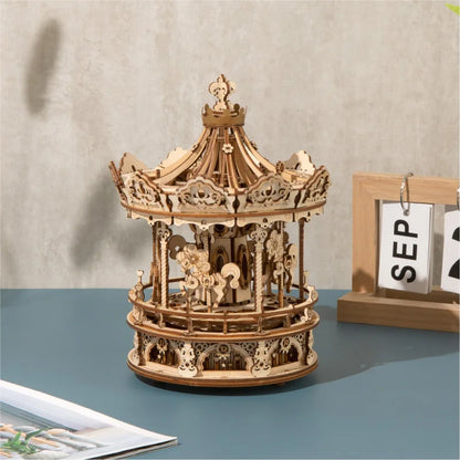 Puzzle 3D Carrousel | Manège Enfant | Boîte à Musique