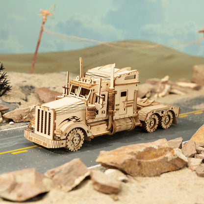 Puzzle 3D Camion Poids Lourd Américain | Kit Modélisme Bois