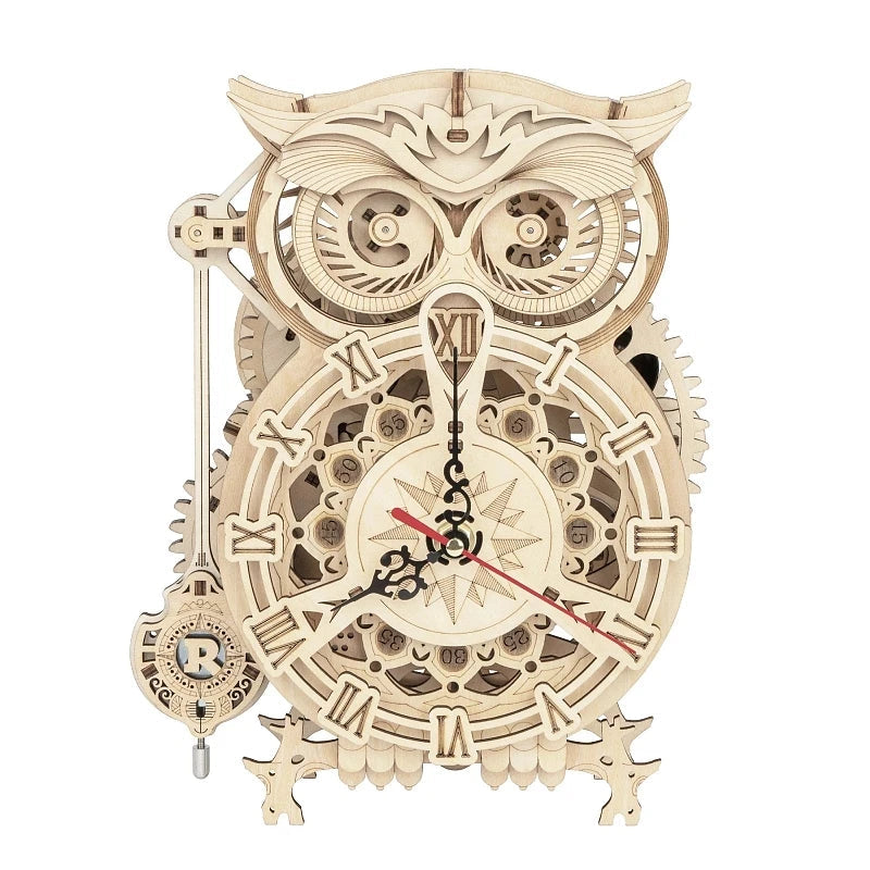 Puzzle 3D - Hibou en bois