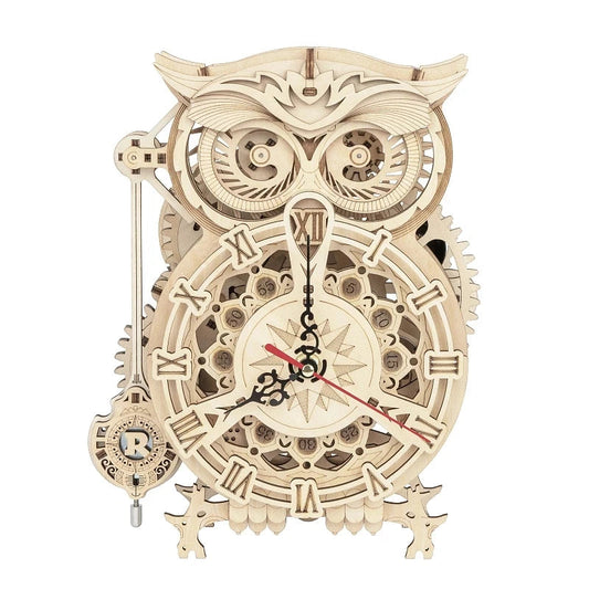 Puzzle 3D - Hibou en bois