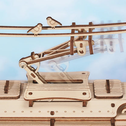 Puzzle 3D en Bois | Tramway Lisbonne | Kit Modélisme