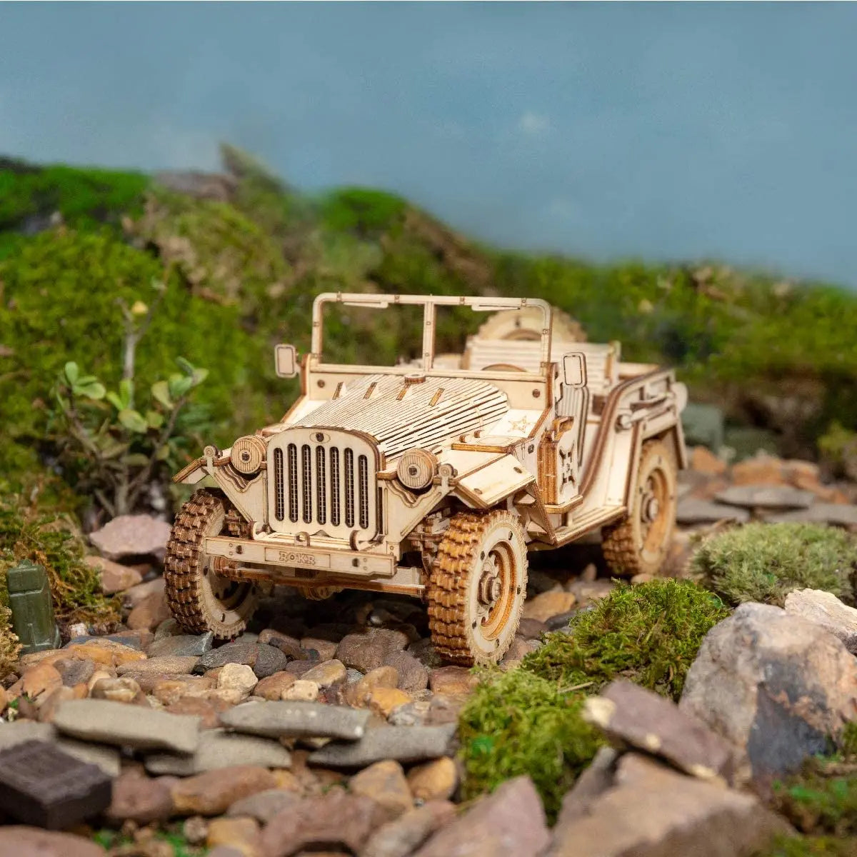 Puzzle 3D Voiture Désert | Kit Modélisme Bois | DIY