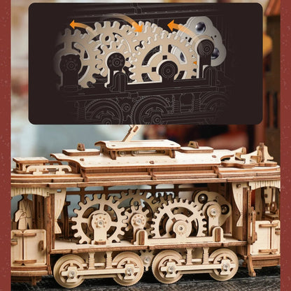 Puzzle 3D en Bois | Tramway Lisbonne | Kit Modélisme