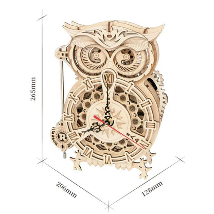 Puzzle 3D - Hibou en bois