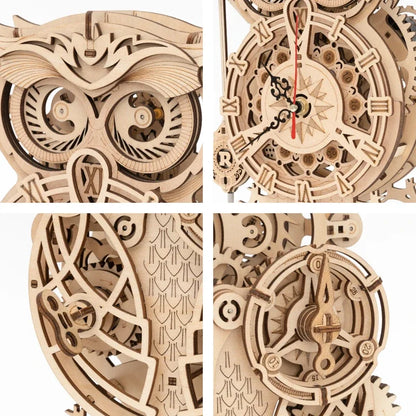 Puzzle 3D - Hibou en bois