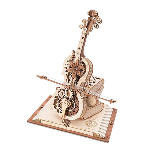 Violon Mécanique en Bois 3D | Puzzle à Engrenages