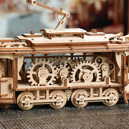 Puzzle 3D en Bois | Tramway Lisbonne | Kit Modélisme
