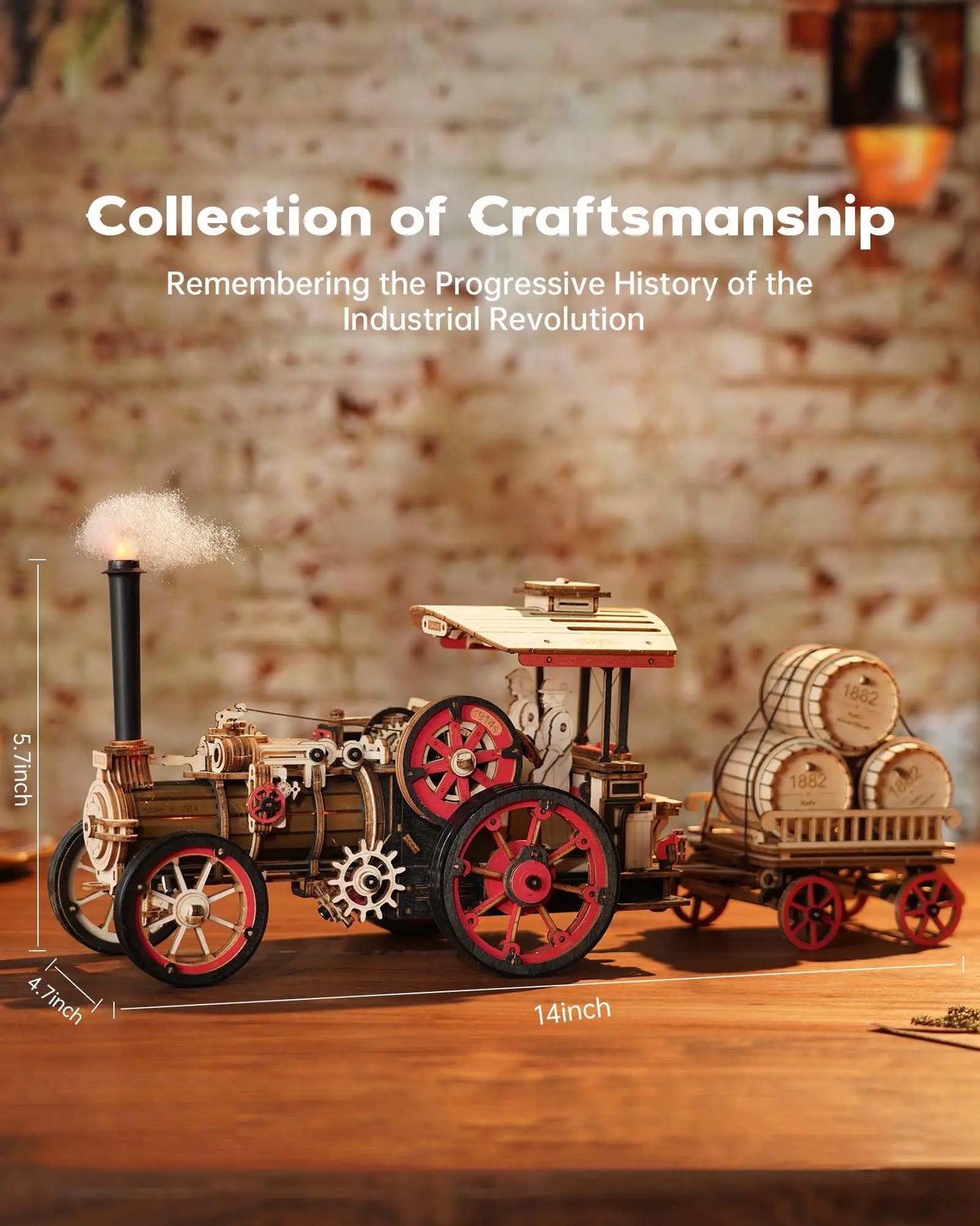 Puzzle 3D Tracteur | Kit Modélisme | Activité DIY