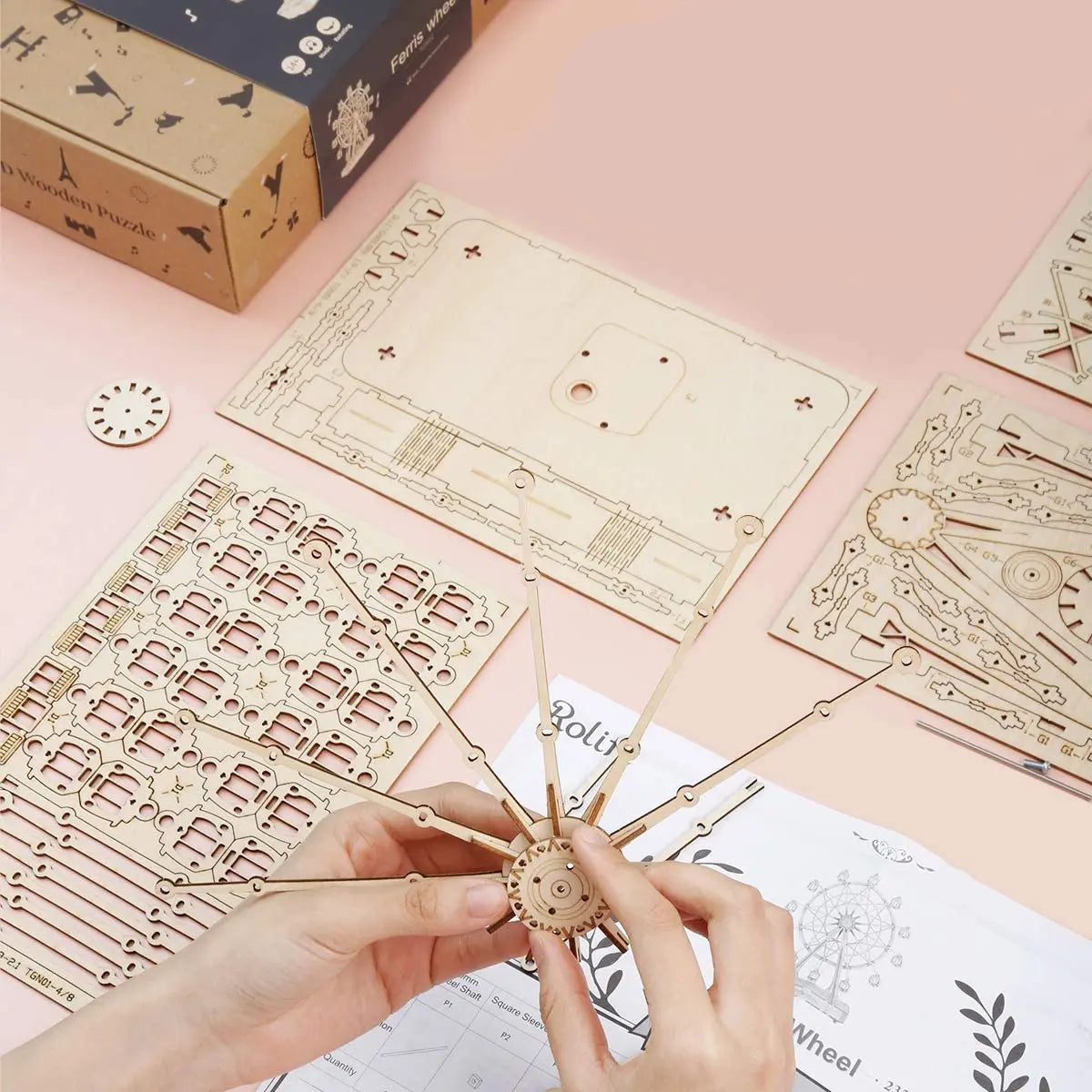 Puzzle 3D Grande Roue | Modèle à Assembler
