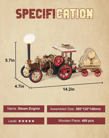 Puzzle 3D Tracteur | Kit Modélisme | Activité DIY