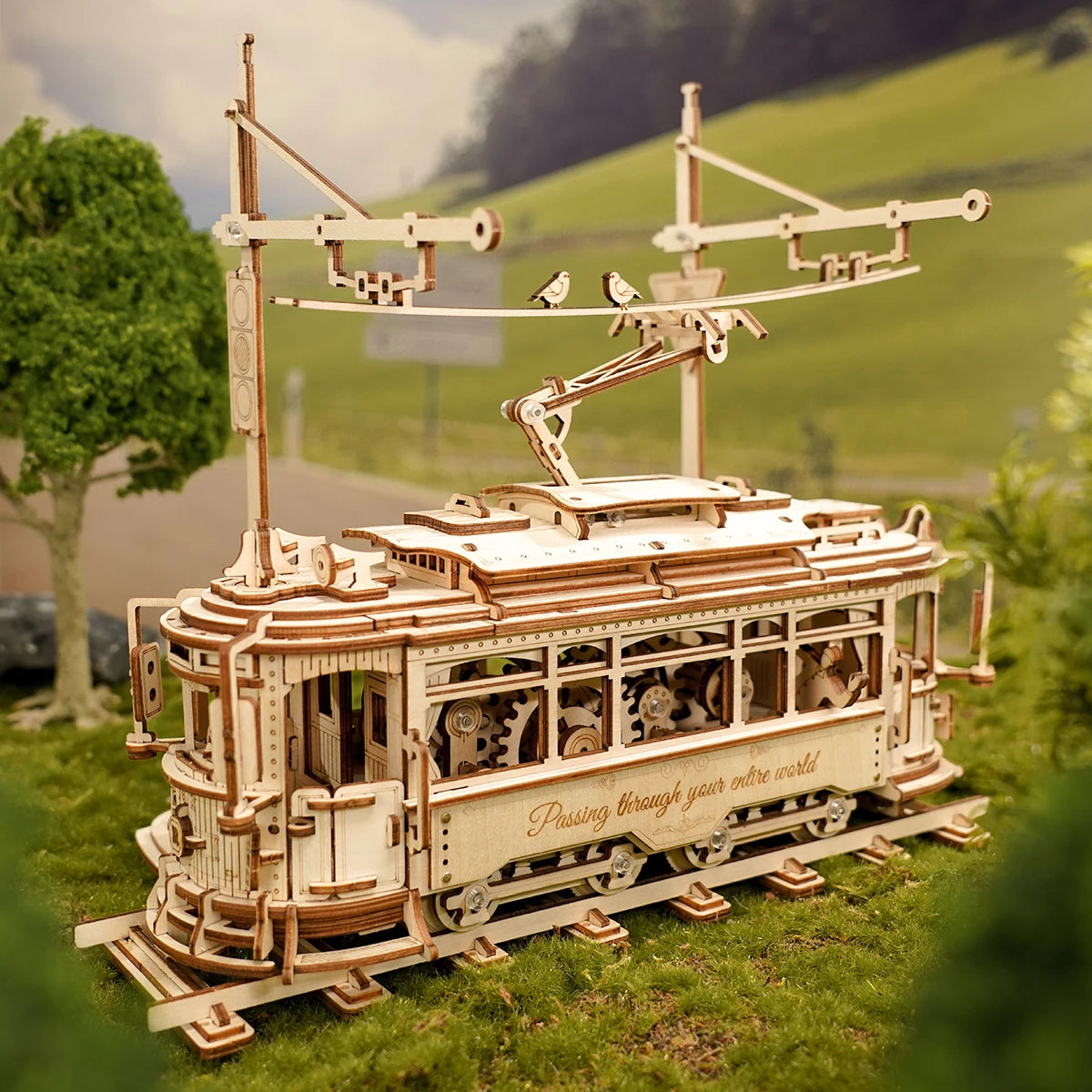 Puzzle 3D en Bois | Tramway Lisbonne | Kit Modélisme