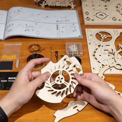 Puzzle 3D - Hibou en bois