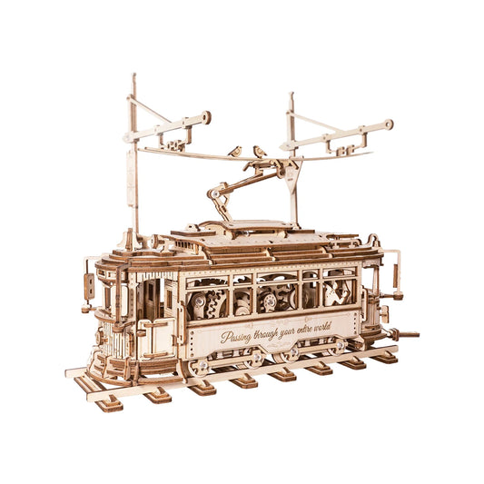 Puzzle 3D en Bois | Tramway Lisbonne | Kit Modélisme