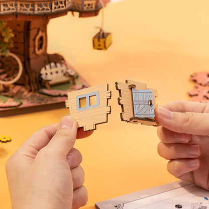 Puzzle 3D Cabane en Bois | Kit de Construction DIY