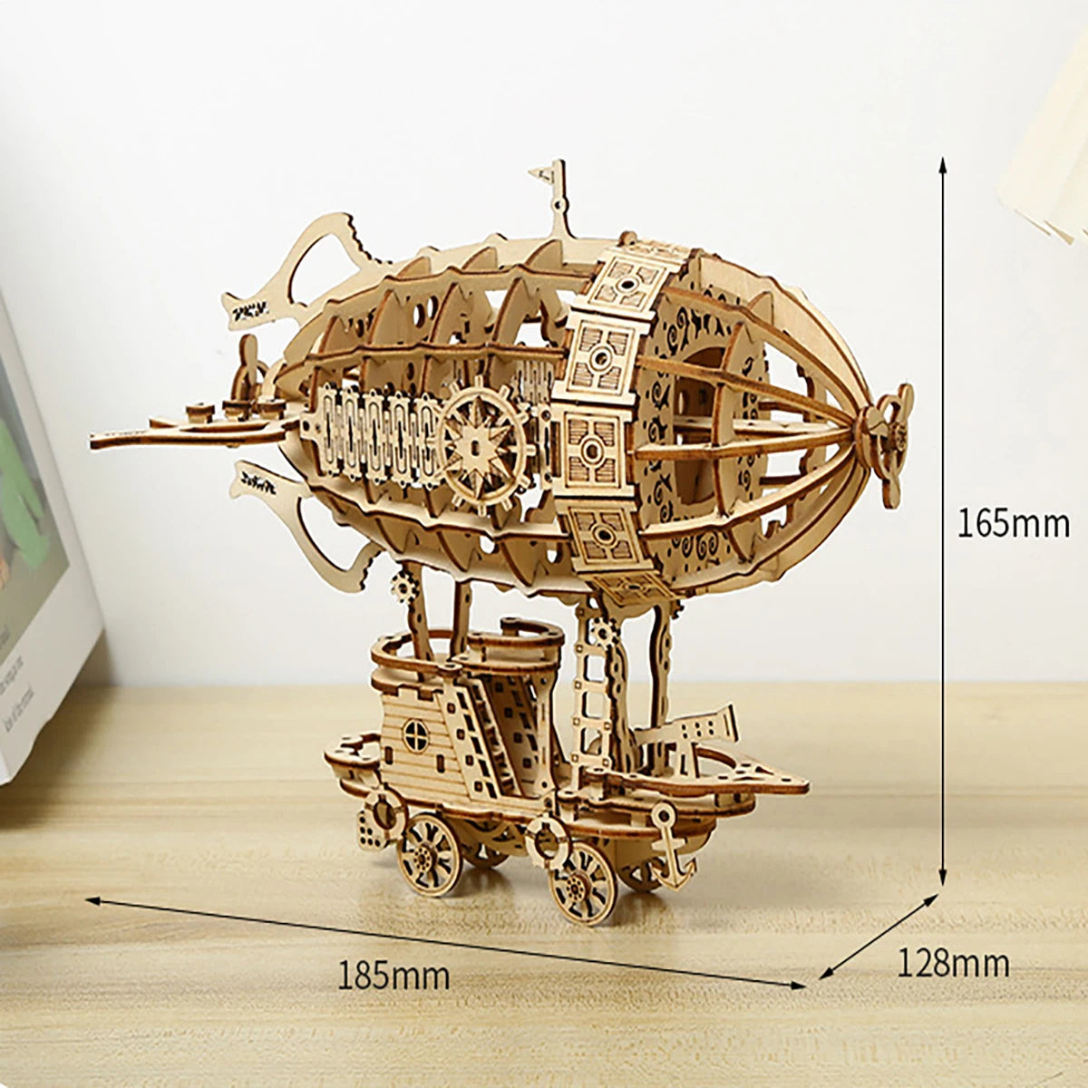 Puzzle 3D Bois Dirigeable Vintage – Maquette Modélisme Industriel DIY