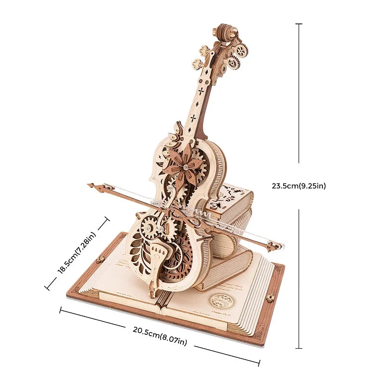 Violon Mécanique en Bois 3D | Puzzle à Engrenages