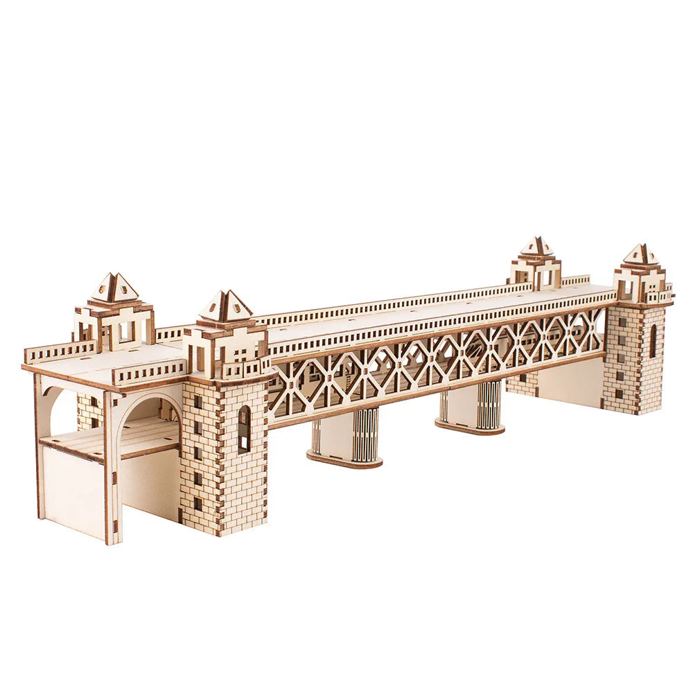 Puzzle 3D Bois Pont Japonais Sakura – Maquette Architecture Modélisme DIY